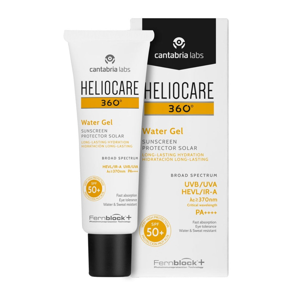 Cantabria Labs Heliocare 360° Water Gel Protector solar ultraligero e hidratante FPS50+ 50 ml