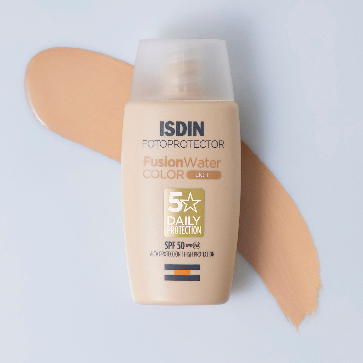 Isdin Fusion Water SPF50+ Color light Fotoprotector para todo tipo de piel 50 ml