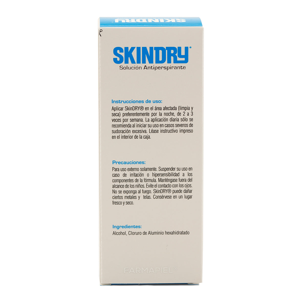 Farmapiel Skindry Solución Antitranspirante, para sudoración excesiva 35ml.