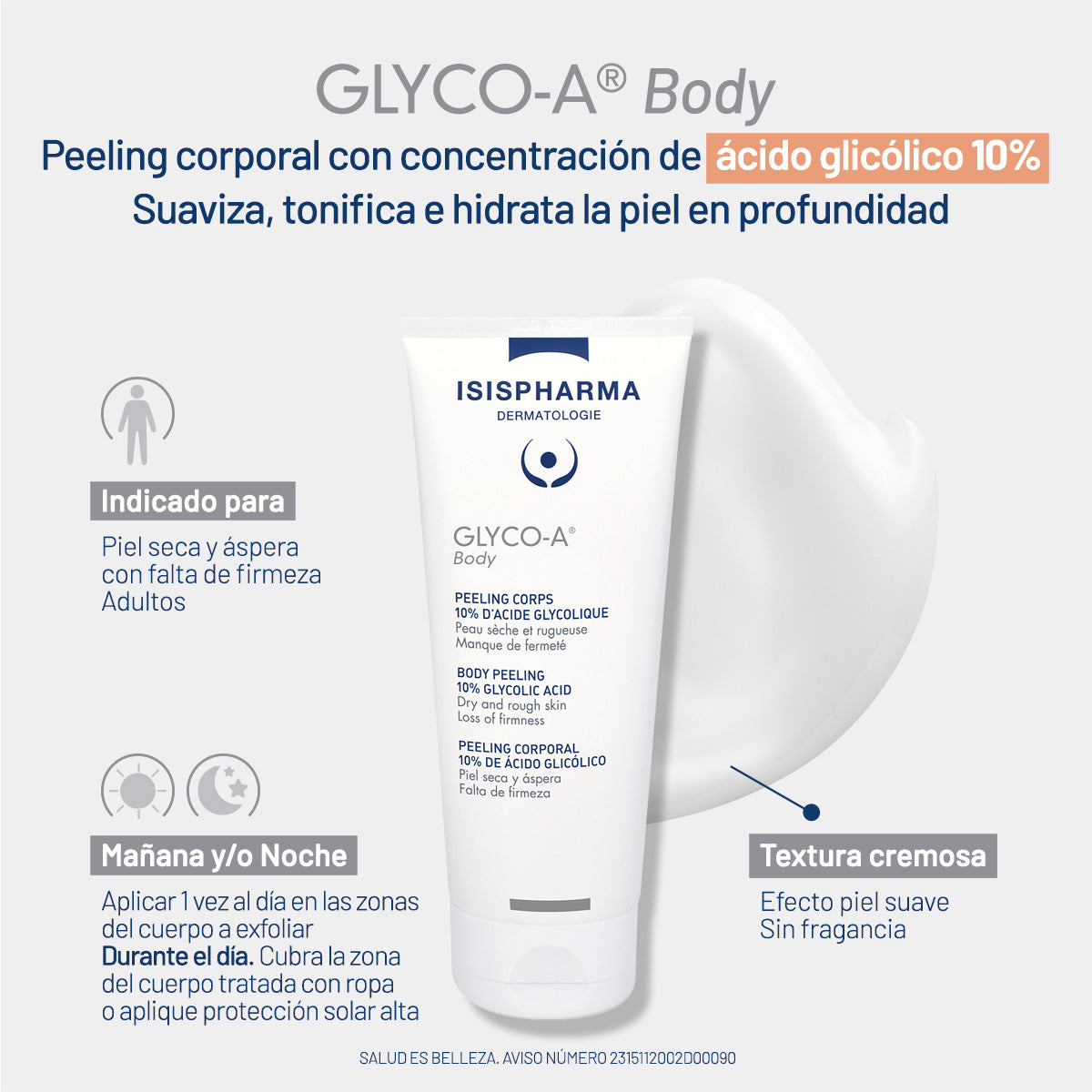 Glyco-a body peeling corporal 200ml.