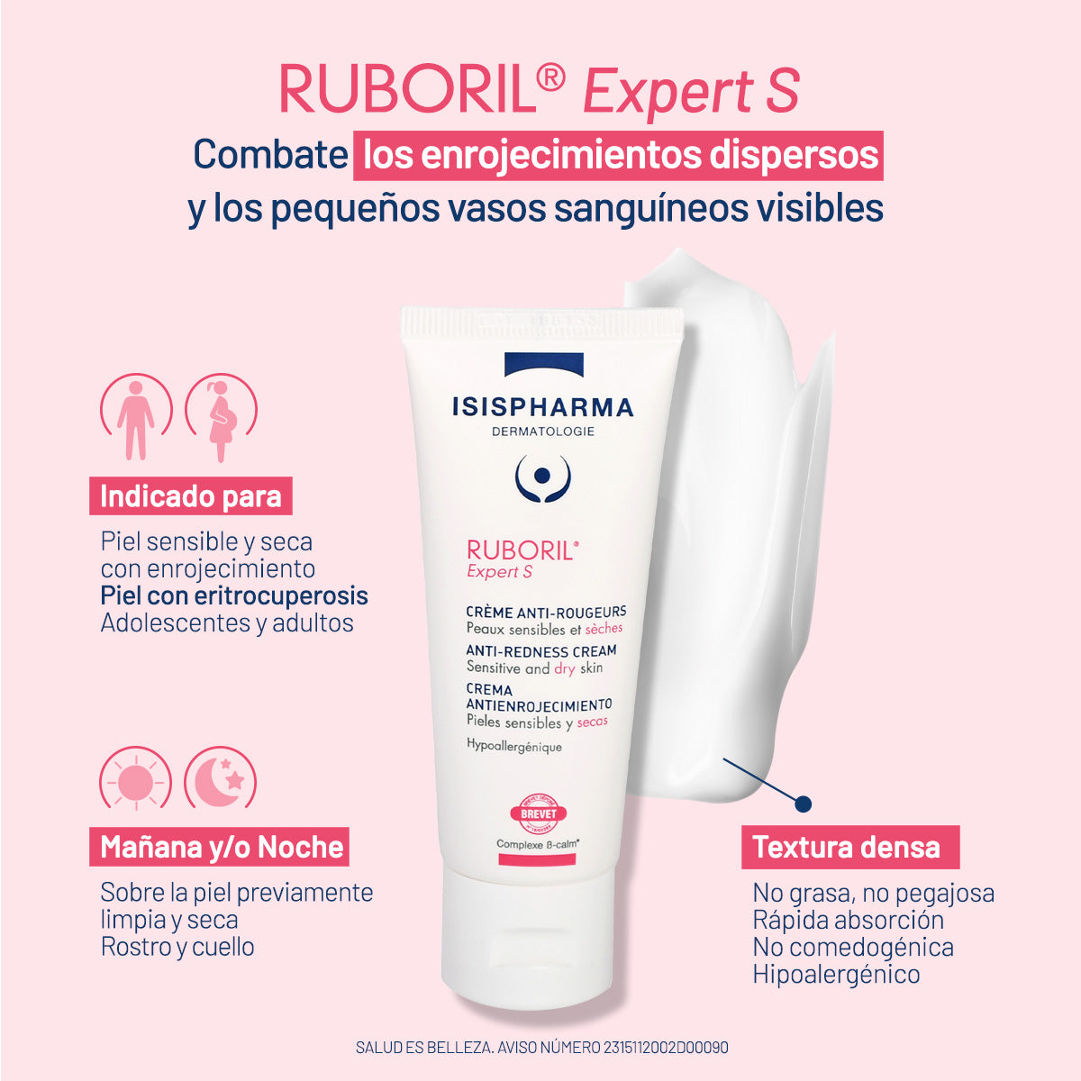 Ruboril expert s piel seca 40ml.