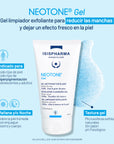 Isispharma neotone gel exfoliante despigmentante 150ml.