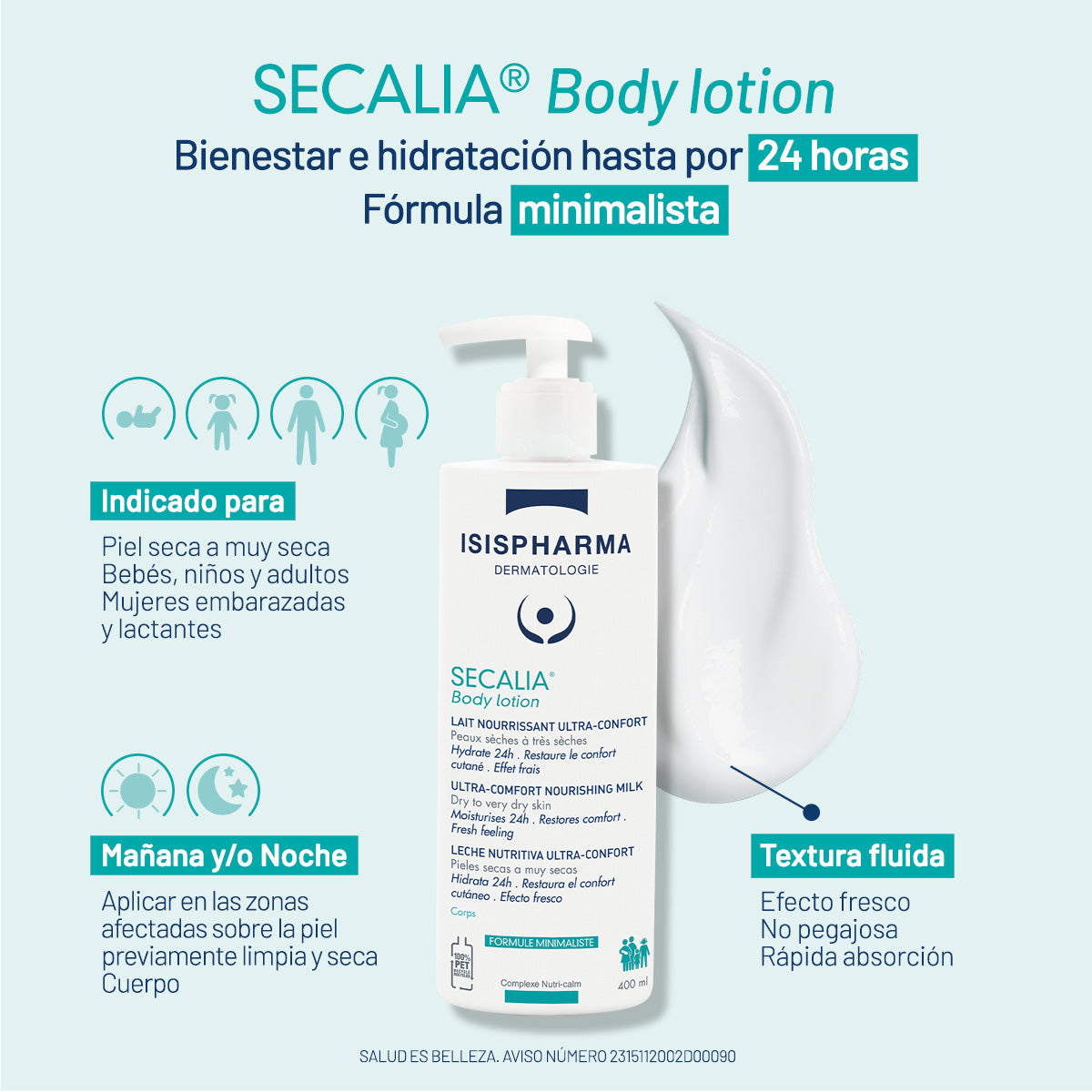 Secalia body lotion 400ml.