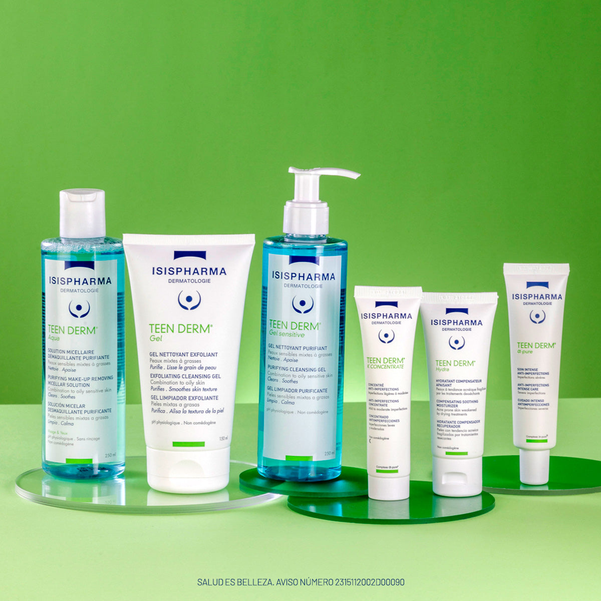 Isispharma Teen derm gel exfoliante para pieles mixtas a grasas 150ml.