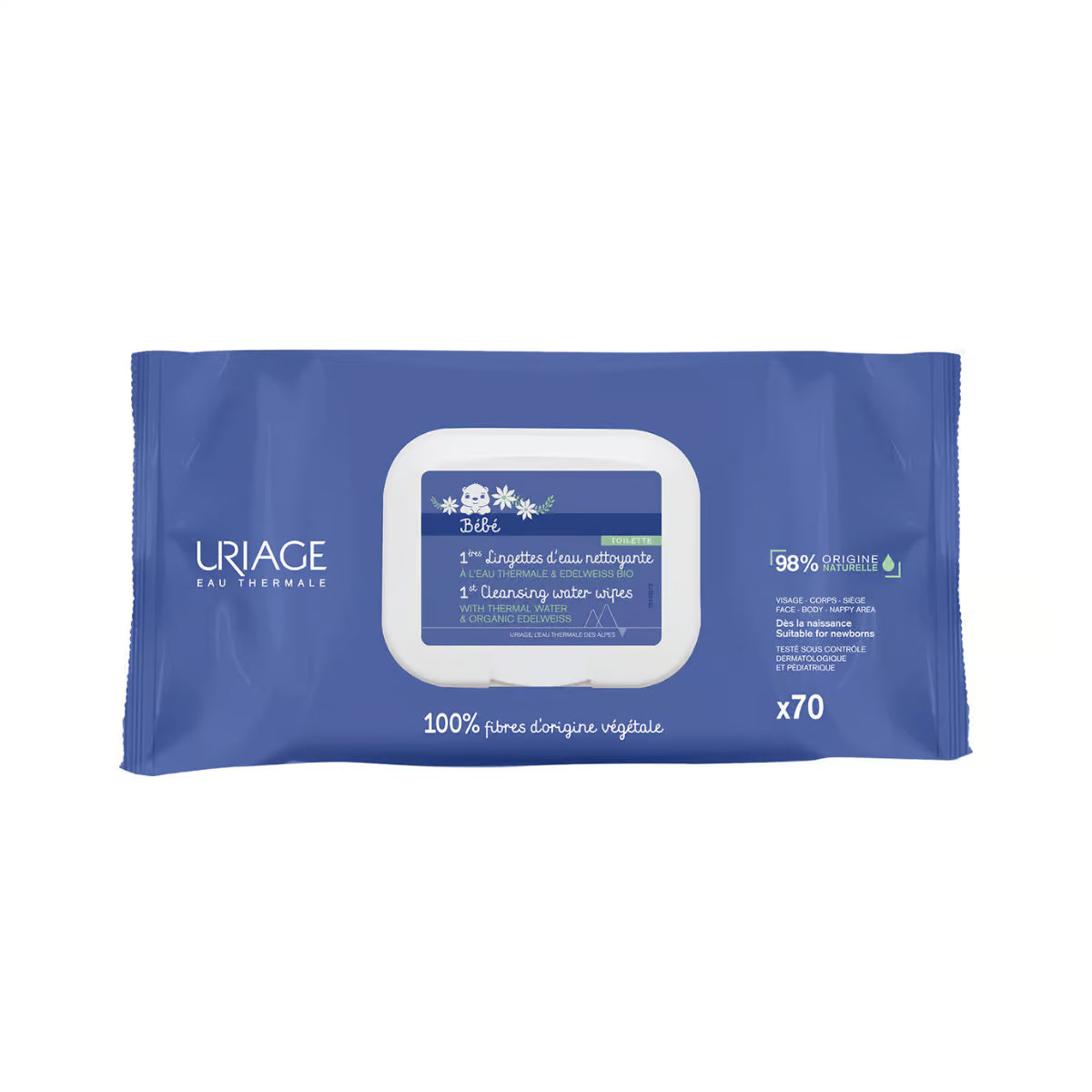 Uriage Baby Toallitas Limpiadoras 70 Piezas