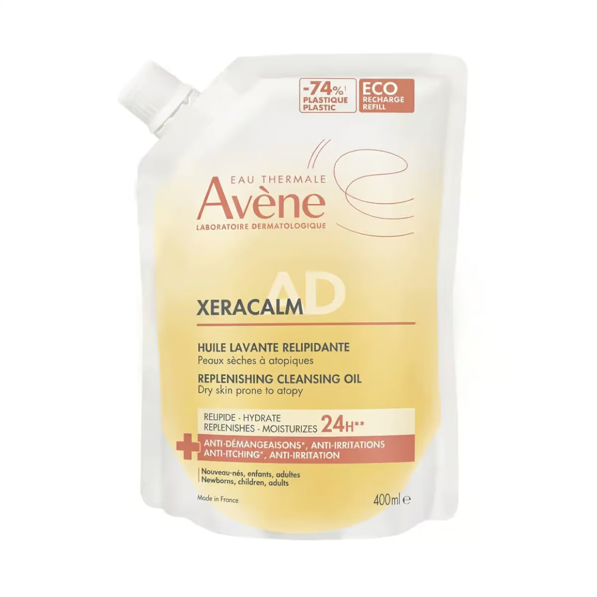 A-Derma Exomega Control Xeracalm A.D Aceite Limpiador Relipidizante Refill 400 ml