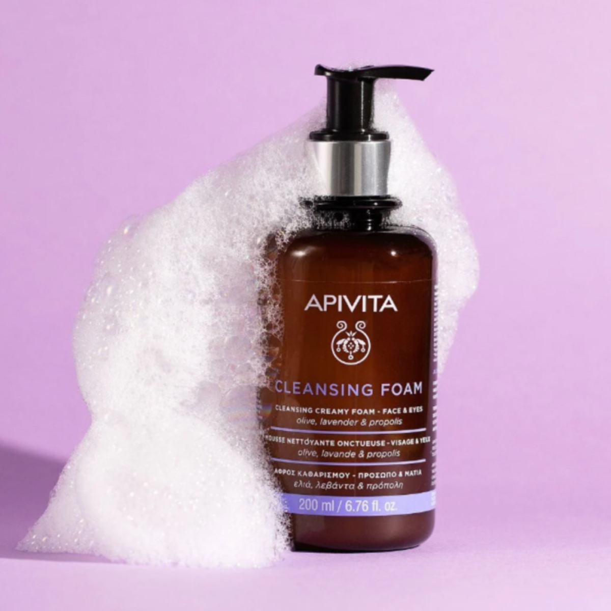 Apivita Espuma Limpiadora Rostro y Ojos 200 ml