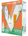 Vichy Capital soleil protector solar anti-imperfecciones Uv-clear fps50+ 40ml + Normaderm probio-bha serum 5ml  + Normaderm phytosolution 7ml.
