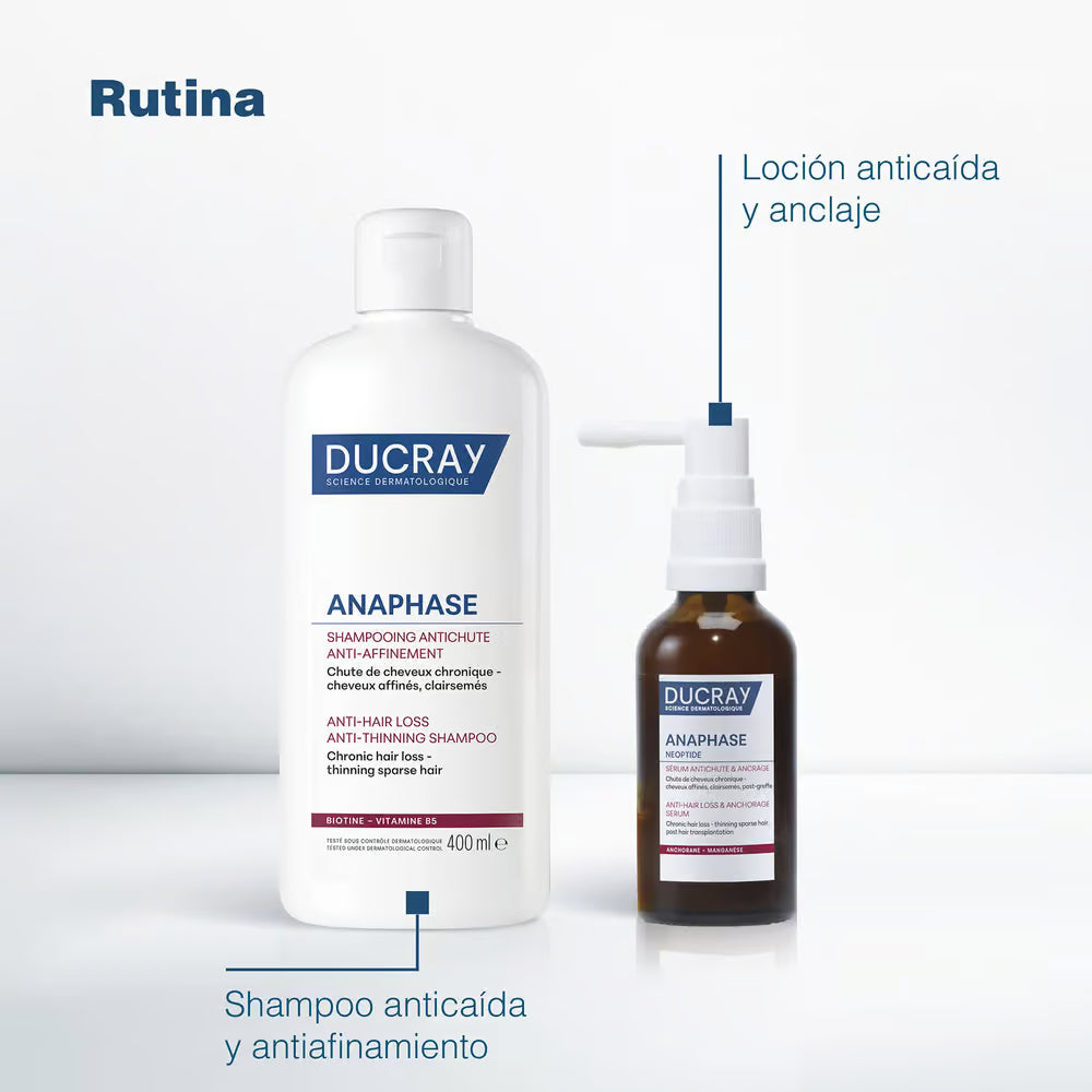 Ducray Anaphase Shampoo para Caída Crónica 400 ml