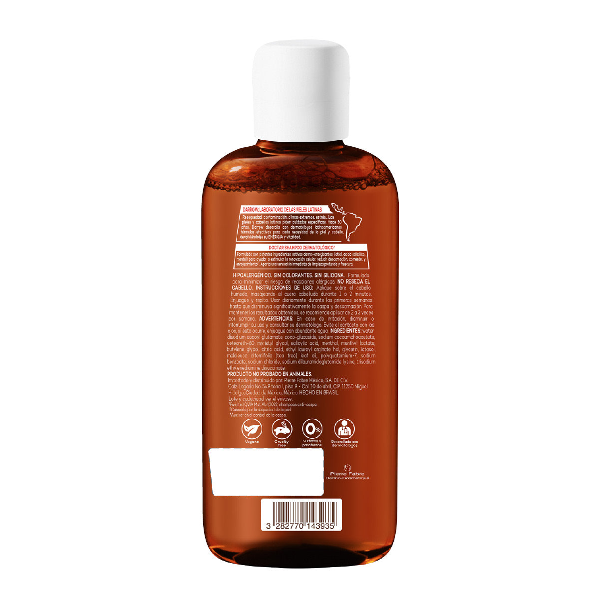 Darrow Doctar Shampoo capilar anti-caspa 120ml.