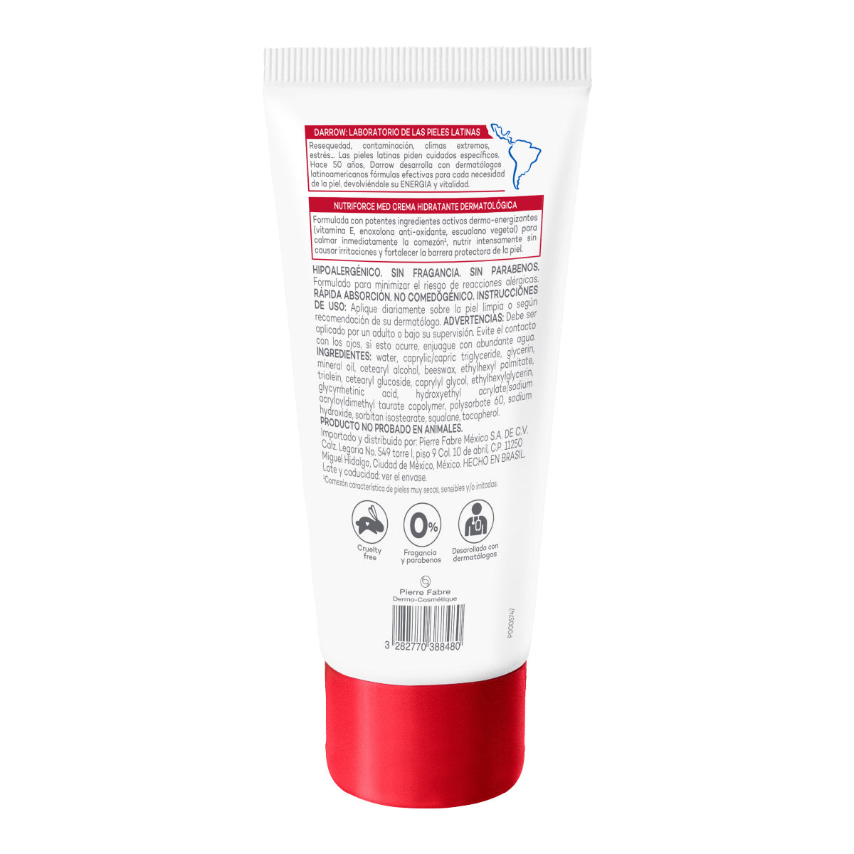 Darrow Nutriforce crema hidratante corporal para piel atópica 100gr.