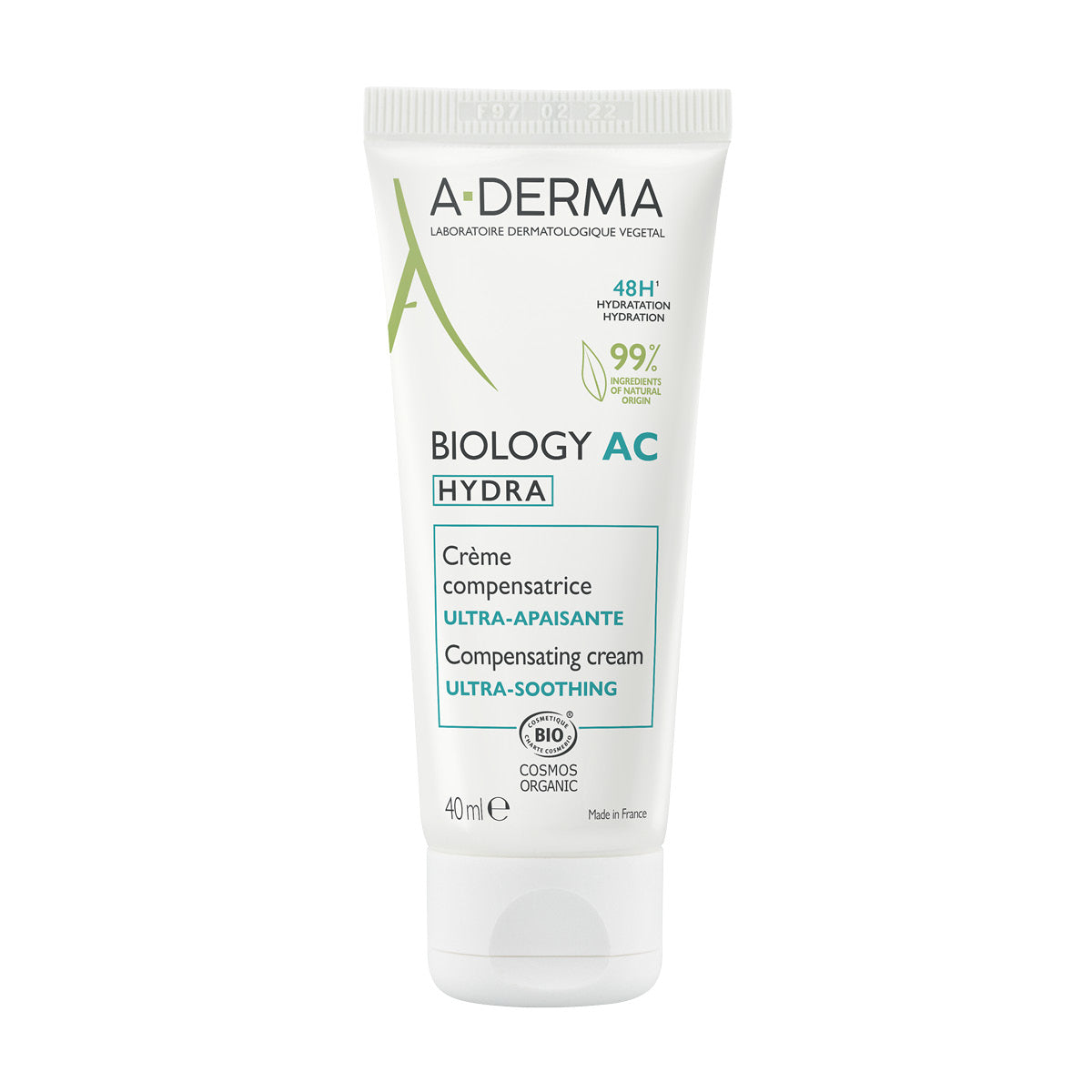 Aderma Biology AC Hydra, crema hidratante para piel mixta a grasa 40ml.