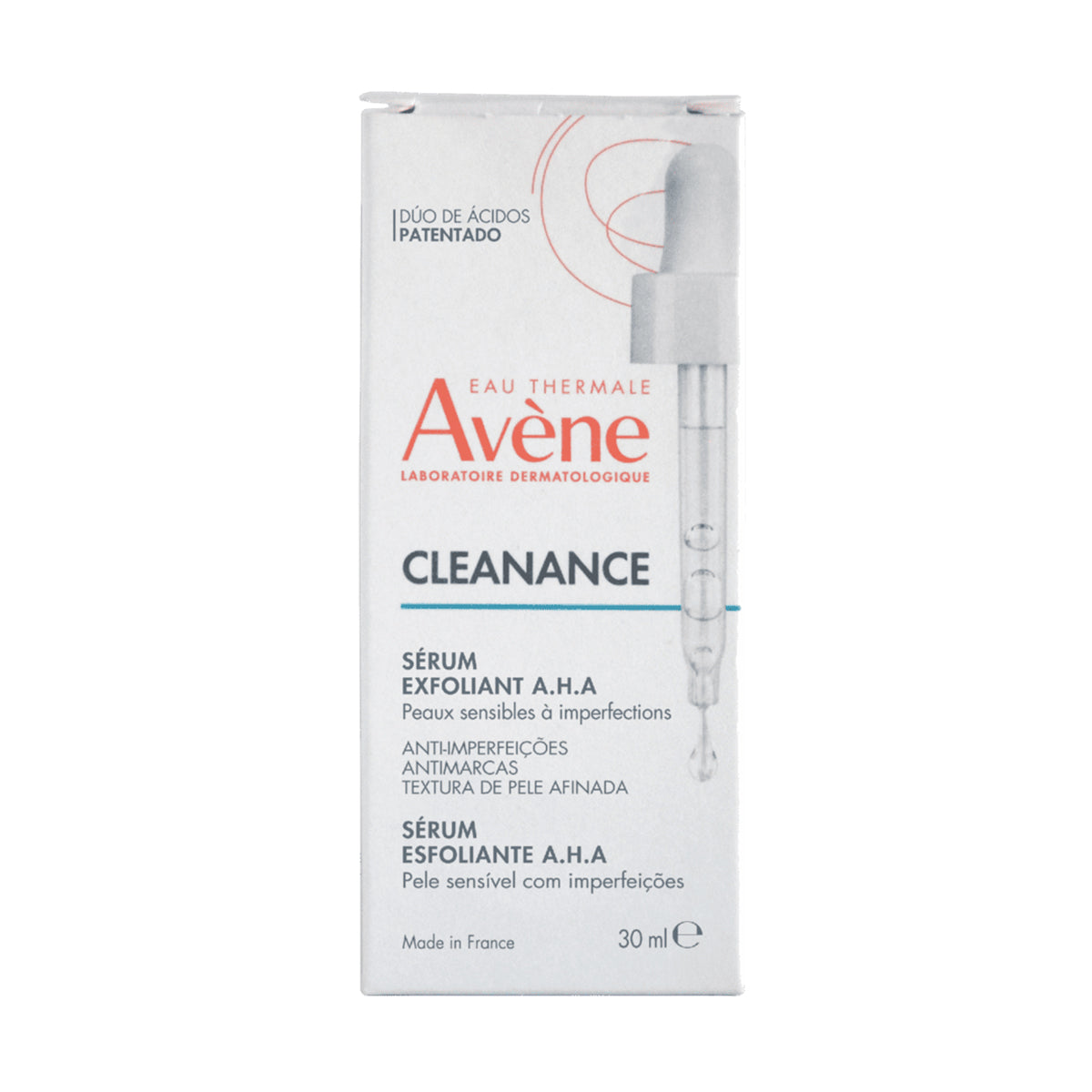 Avene cleanance serum exfoliante 30ml.