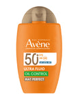 Avene protector solar con color ultra fluido mat perfect FPS50+.