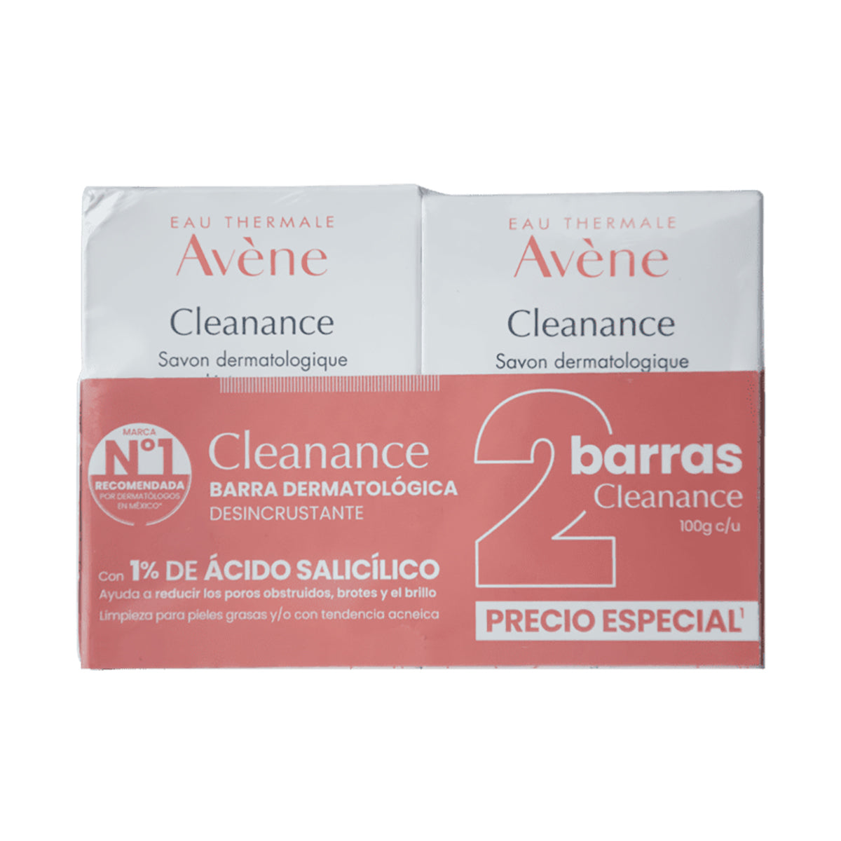 Avene Kit Duo Barra Cleanance 100g.
