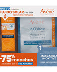 Avene Kit fluido solar FPS 50+ sin color 50 ml + Mascarilla a-oxitive 18 ml.