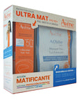 Avene kit protector solar ultra mat fps50+ 50ml + Mascarilla a-oxitive.