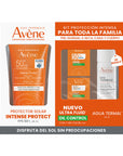 Avene Kit Protector Solar Intense Protect 50ml + Agua termal 50ml + Muestras Gratis Ultra Fluid Ultra Mat y Ultra Fluid Mat Perfect 2ml .