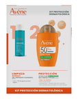 Kit Avene  Protector Solar Ultra Fluid Oil Control Mat Perfect FPS50 + Cleanance Gel Limpiador