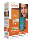 Kit Avene  Protector Solar Ultra Fluid Oil Control Mat Perfect FPS50 + Cleanance Gel Limpiador