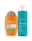 Kit Avene  Protector Solar Ultra Fluid Oil Control Mat Perfect FPS50 + Cleanance Gel Limpiador