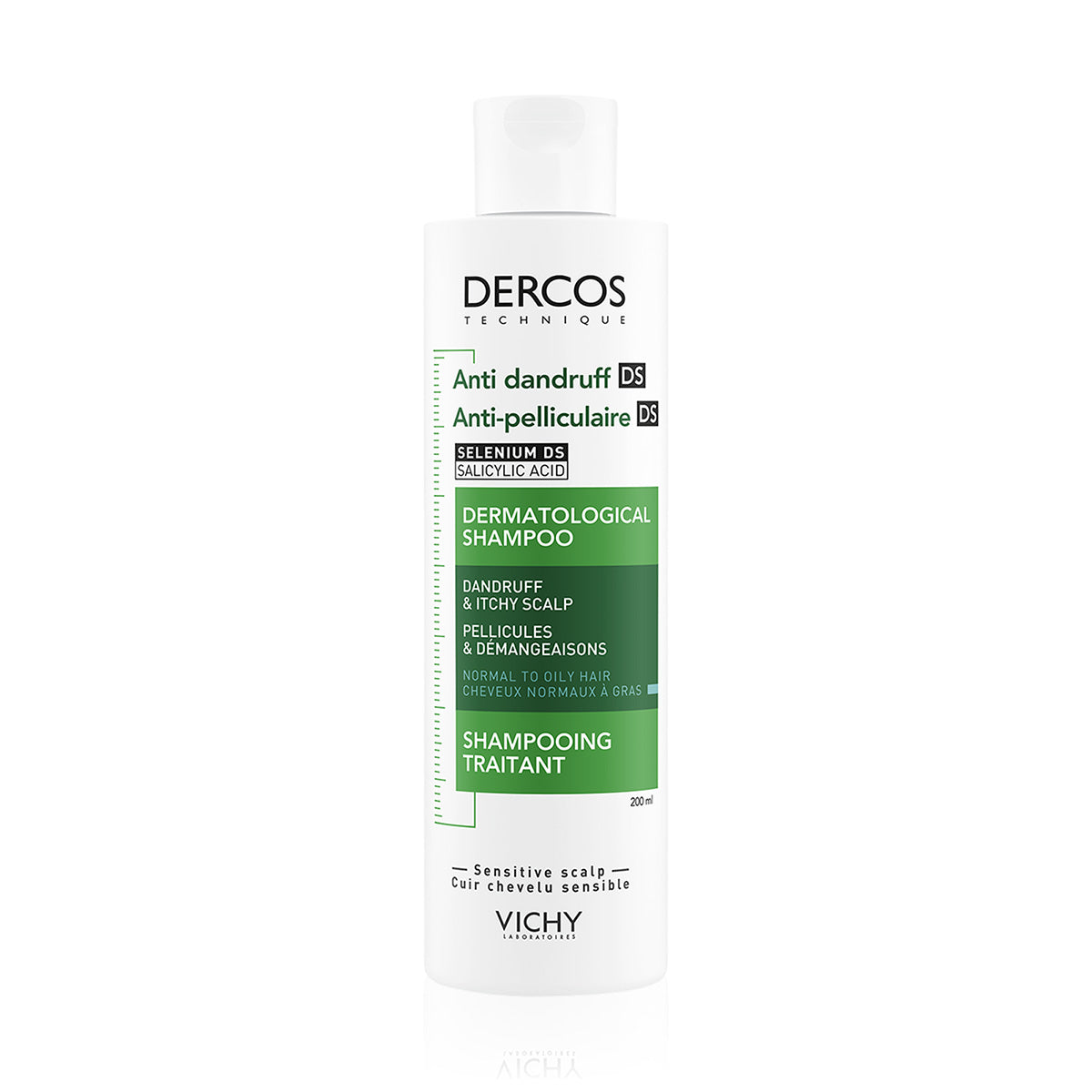 Vichy Dercos Shampoo Anti-Caspa Grasa, 200ml.