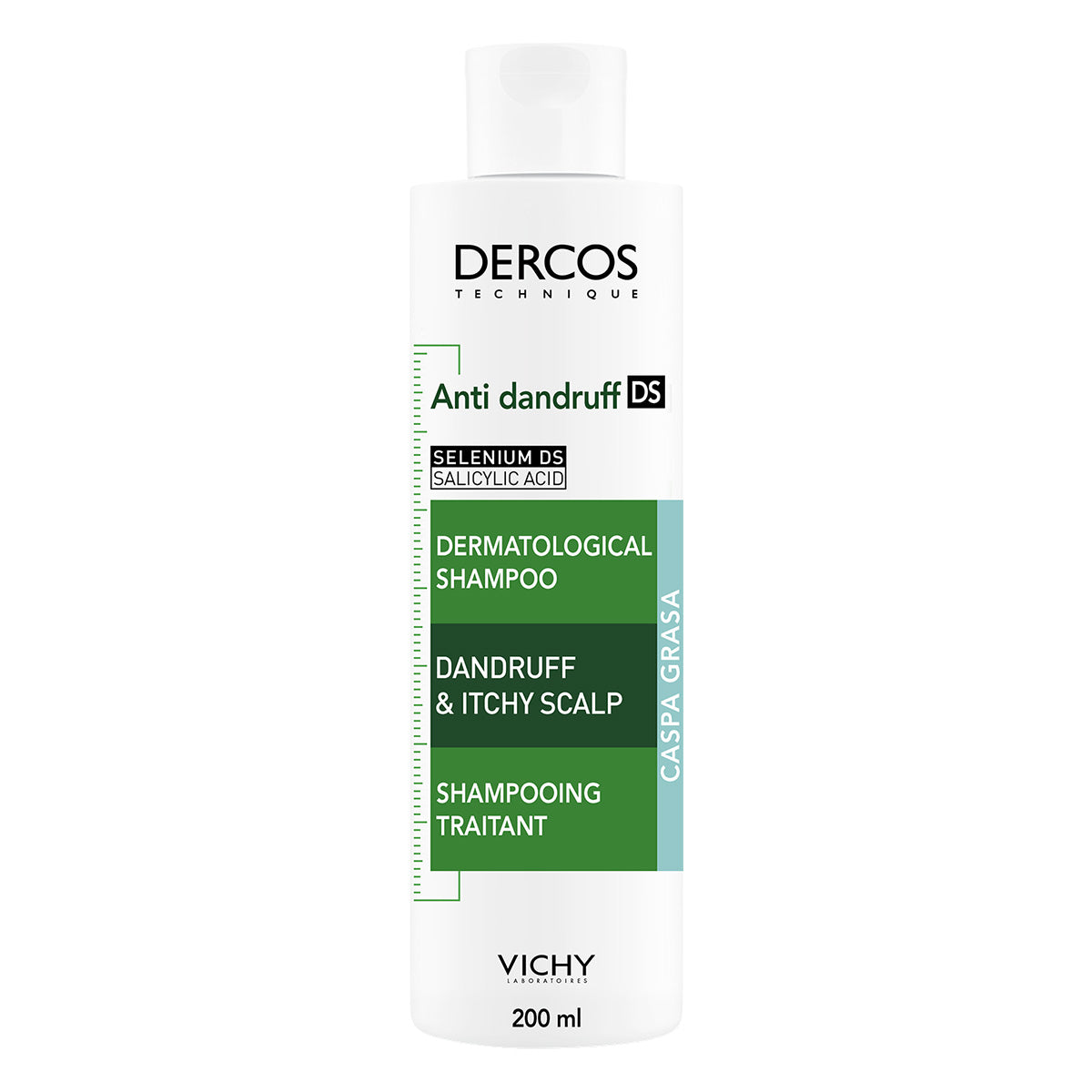 Vichy Dercos Shampoo Anti-Caspa Grasa, 200ml.