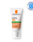 La Roche Posay Anthelios XL Gel-Crema Toque Seco Con Color FPS 50+, Protector solar para piel sensible y grasa, 50ml