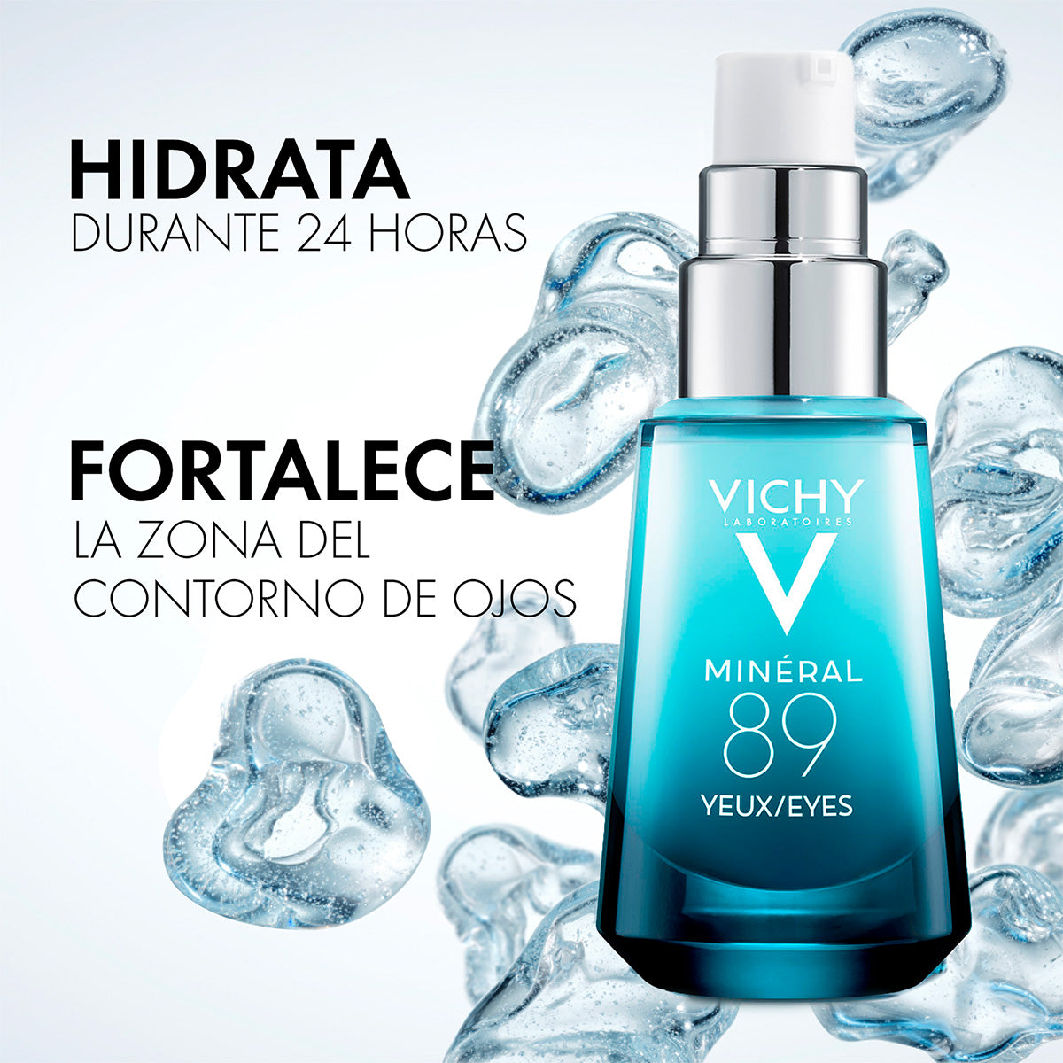 Vichy Mineral 89 Ojos, hidrata, suaviza y reduce ojeras 15ml.