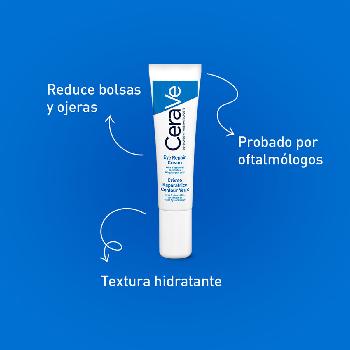 Cerave crema reparadora para el contorno de ojos 14ml.