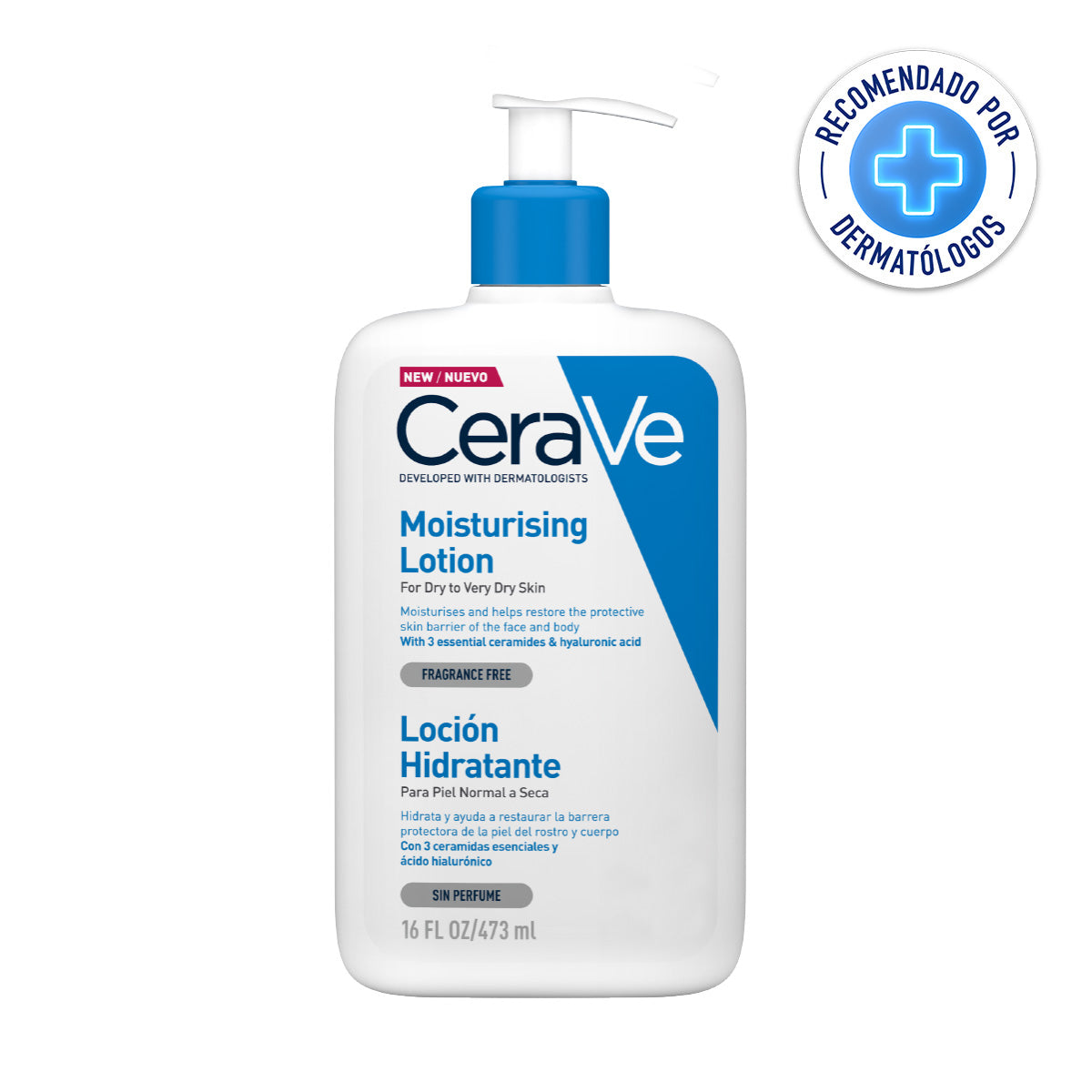 Cerave, Loción hidratante para piel seca, 473ml