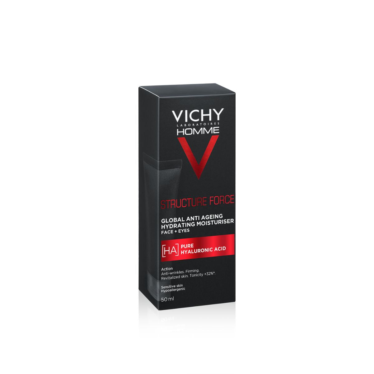 Vichy Homme Structure Force, Tratamiento hidratante para piel sensible 50ml.