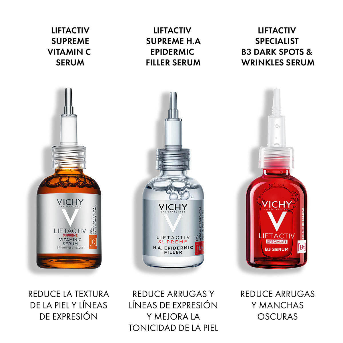 Vichy Liftactiv Supreme HA Epidermic Filler, Suero de Ácido Hialurónico, rostro y ojos 30ml