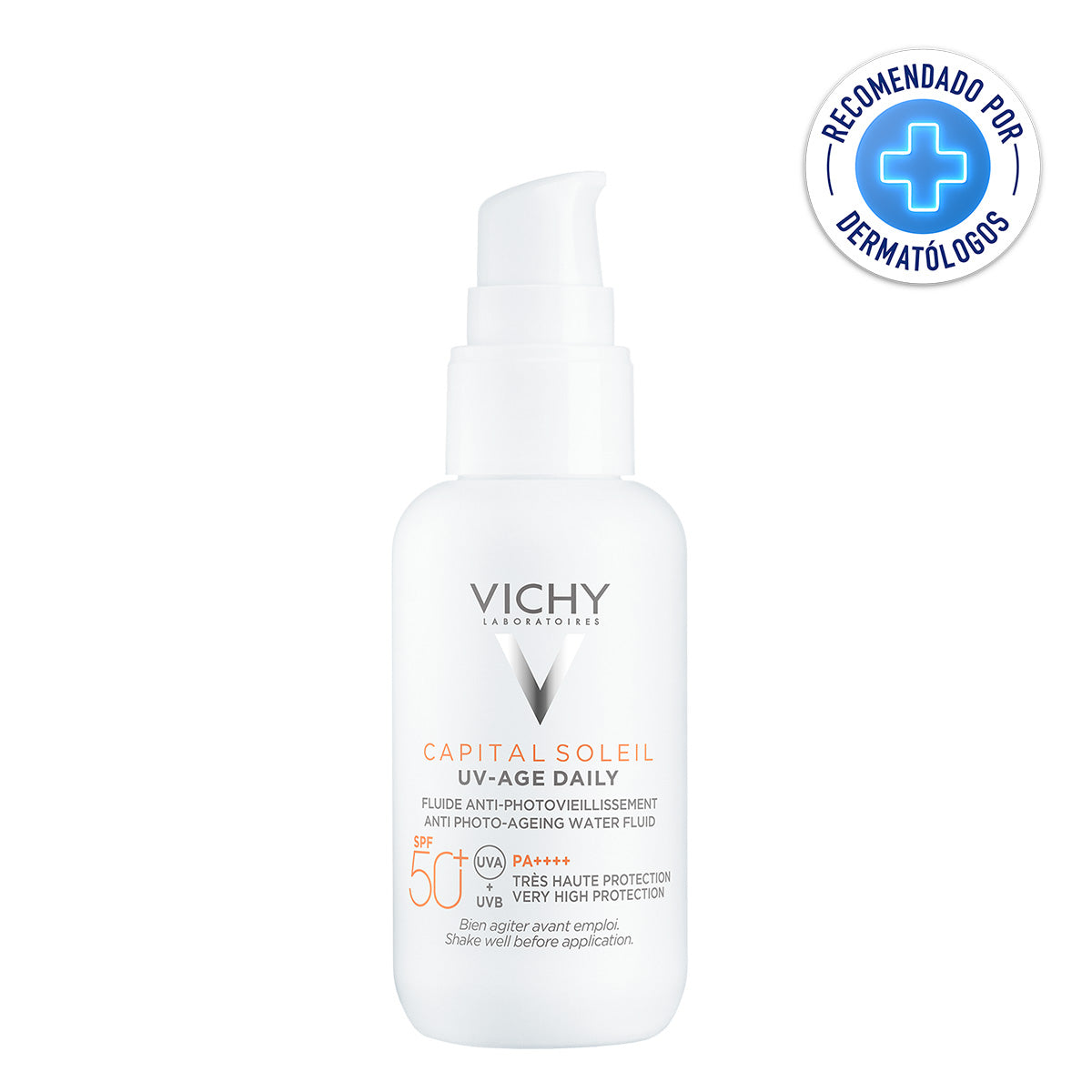 Vichy Capital Soleil UV -Age FPS 50,  Protector solar anti-fotoenvejecimiento, 40ml.