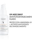 Vichy Capital Soleil UV -Age FPS 50,  Protector solar anti-fotoenvejecimiento, 40ml.