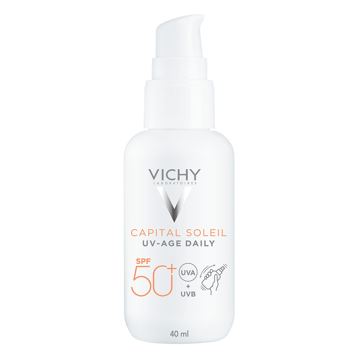 Vichy Capital Soleil UV -Age FPS 50,  Protector solar anti-fotoenvejecimiento, 40ml.