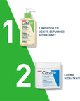 Cerave limpiador en aceite espumoso facial y corporal 236ml.