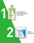 Cerave, Limpiador en aceite espumoso, facial y corporal, 473ml