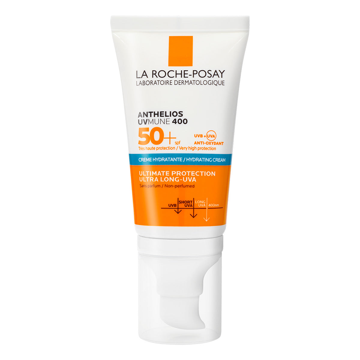 La Roche Posay Anthelios UVMUNE 400 Crema Hidratante FPS50+, Protector solar facial, 50ml