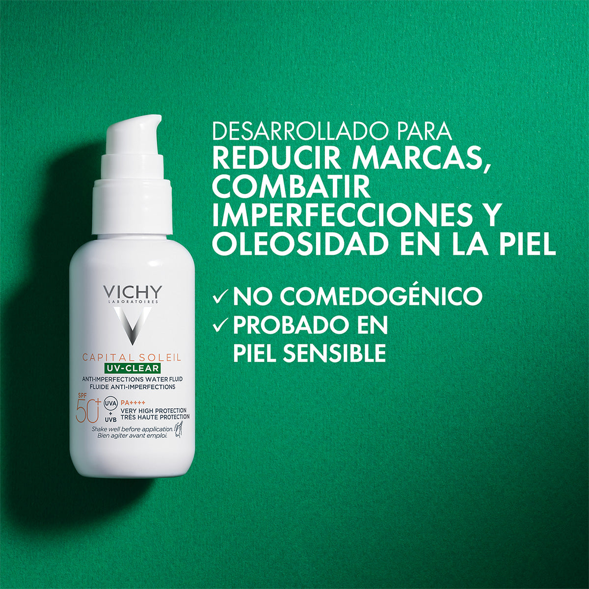 Vichy protector solar anti-imperfecciones uv-clear fps 50+
