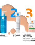 La Roche Posay Anthelios UVMUNE 400 Oil Control Fluido con Color FPS50+, Protector solar facial con color, 30ml