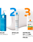 La Roche Posay Anthelios UVMUNE 400 Oil control fluido FPS50+, protector solar facial para piel mixta a grasa 50ml.