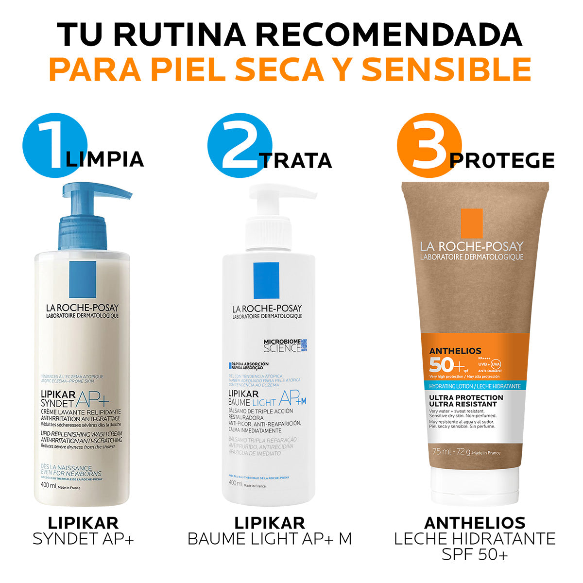 La Roche Posay Anthelios Eco-Consciente FPS 50+, Protector solar corporal biodegradable, 75ml