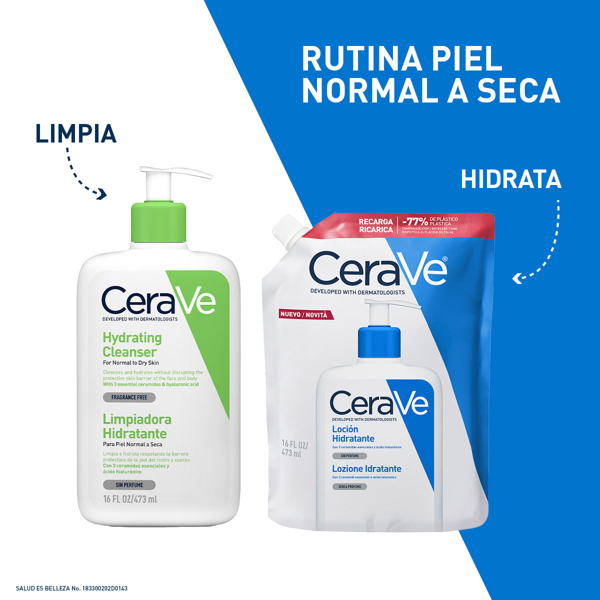 CeraVe Loción Hidratante Refill 473 ml