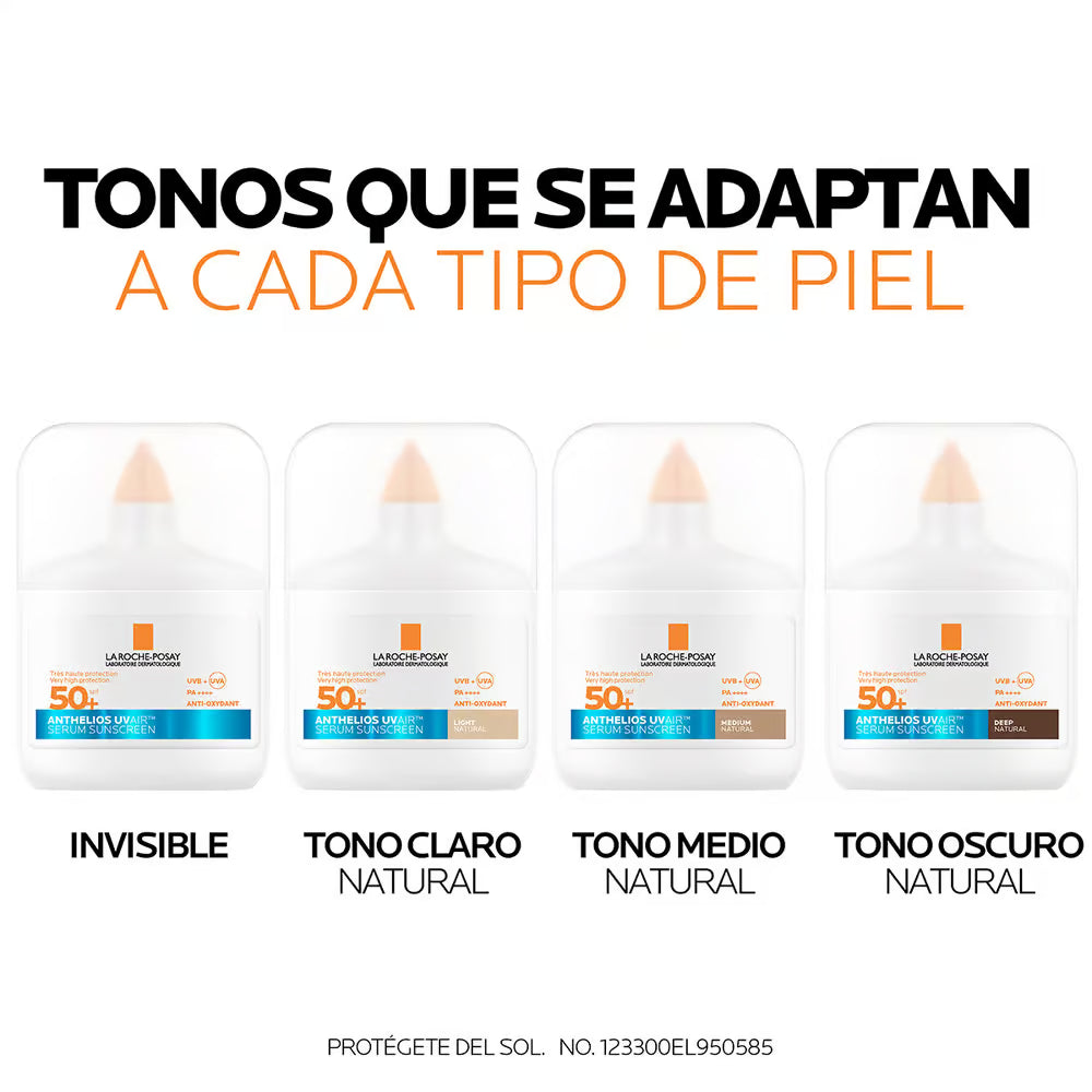 La Roche Posay Anthelios UV Air Sérum Protector Solar SPF 50+ Tono Medio 50 ml