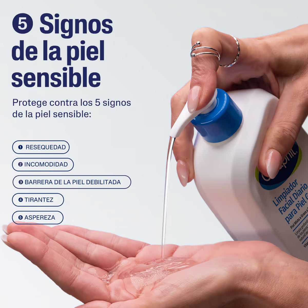 Cetaphil Gel limpiador facial para piel grasa 237 ml