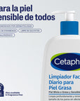 Cetaphil Gel limpiador facial para piel grasa 237 ml