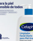 Cetaphil Gel limpiador facial para piel grasa 473 ml