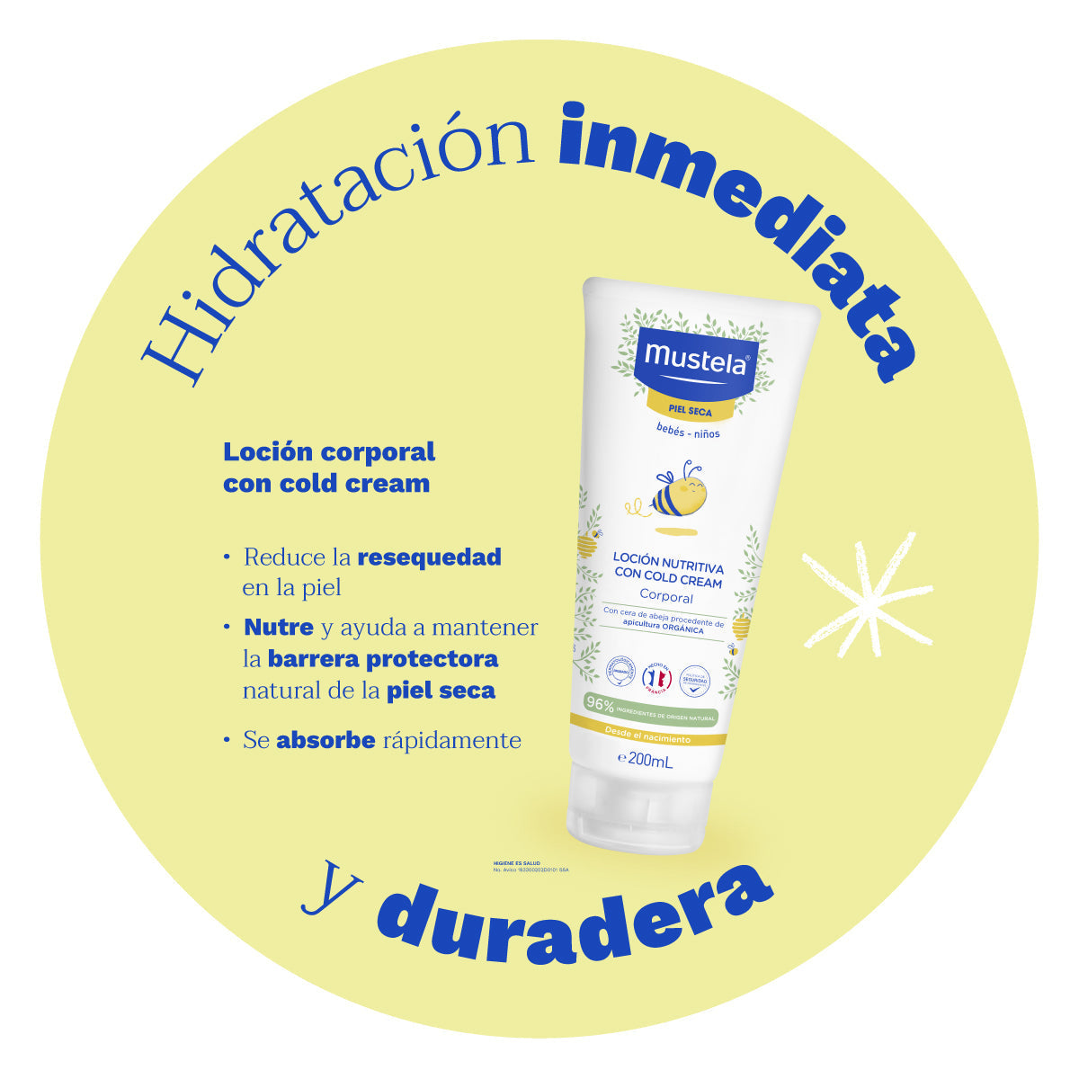 Mustela Cold Cream Loción Corporal Nutritiva 200 ml