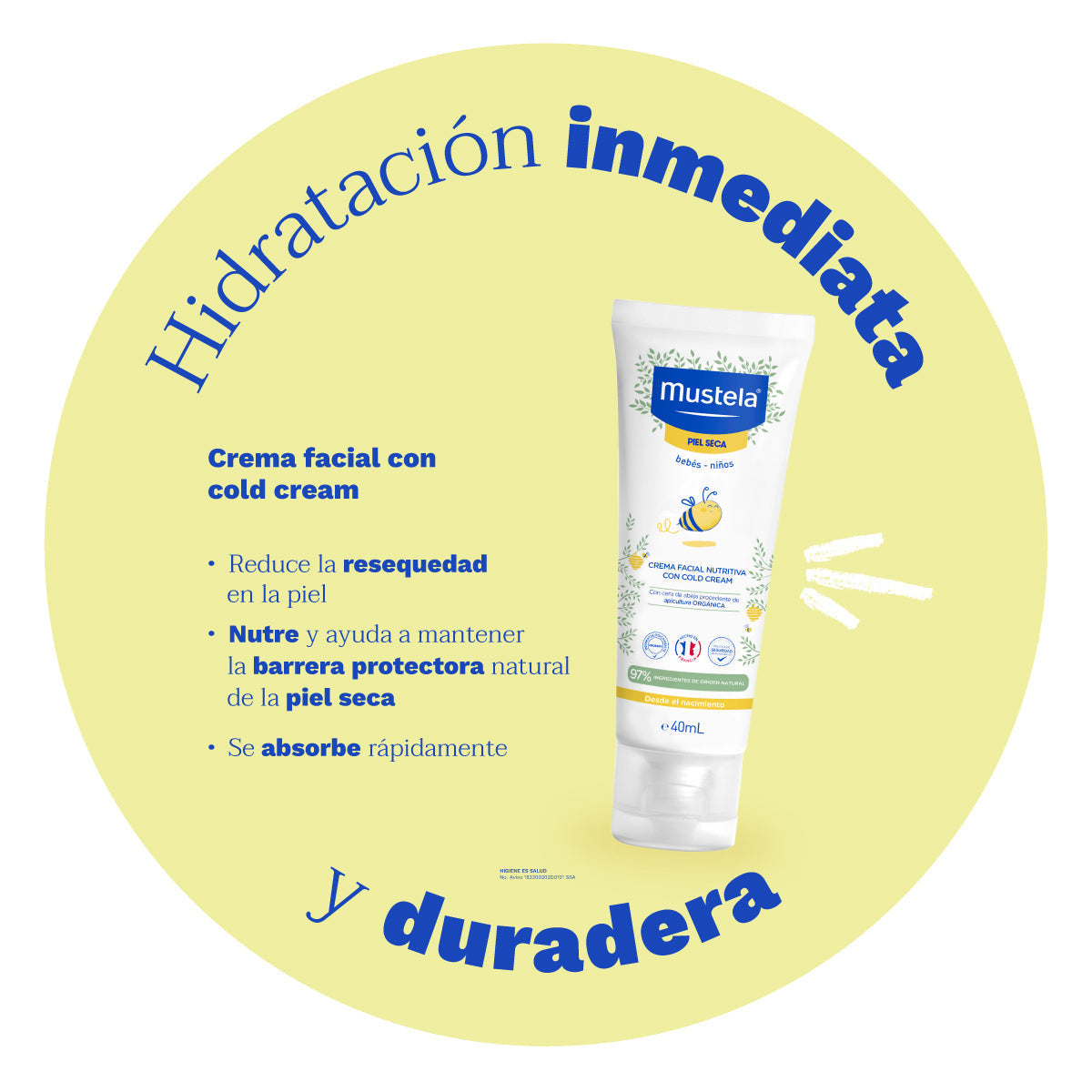 Mustela Cold Cream Crema Emoliente Nutritiva 40 ml